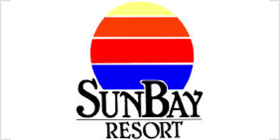 SunBay Resort emblem with sunset colors
